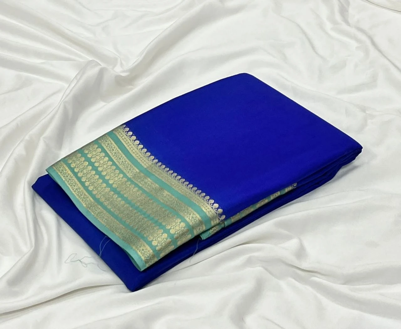 Mysore Crepe Silk Saree - Tangerine Orange